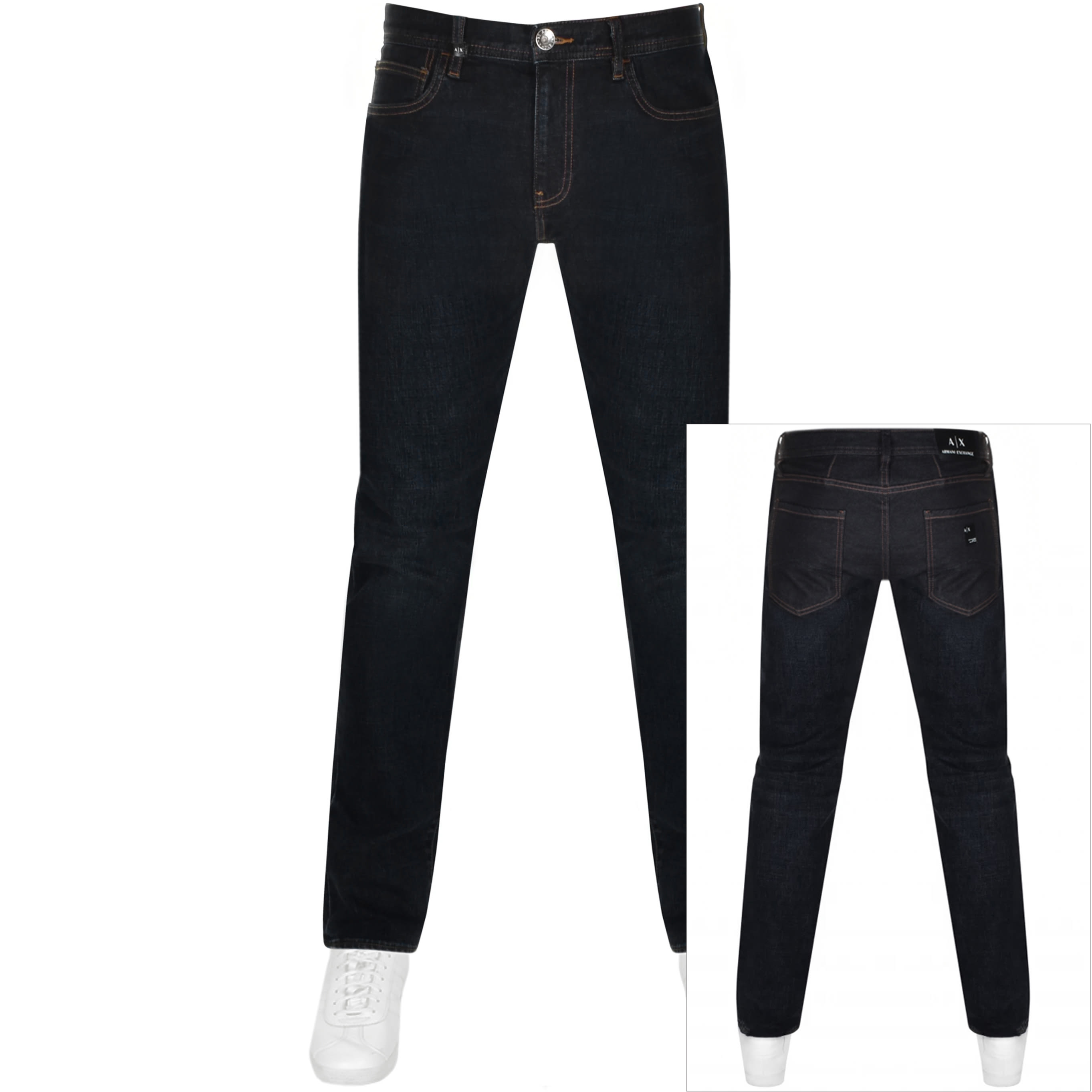 Alternative Image for ProductArmani Exchange J16 Straight Fit Jeans Black1
